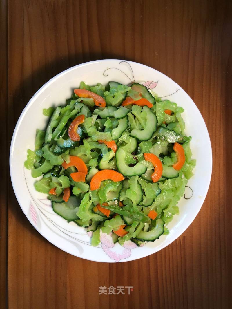 Vegetarian Stir-fried Double Melon and Carrot recipe