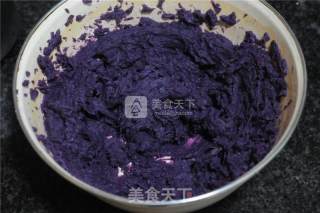 Cute Little Bear Purple Potato Roll recipe