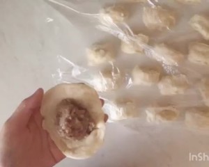 🐷puff Pastry Meat Fire (lazy Big Buns) Pk Fresh Meat Moon Cakes recipe