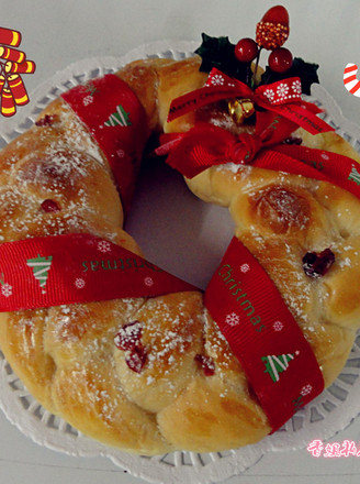 Christmas Wreath Bread recipe