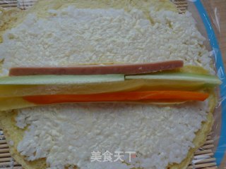 【flower Pattern Sushi】----egg Roll Sushi recipe