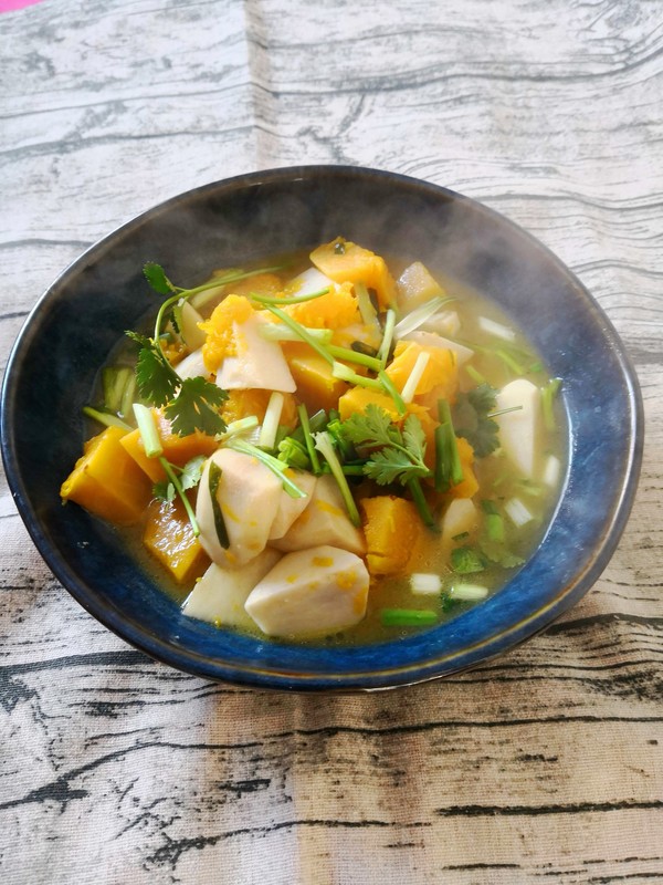 Stewed Pumpkin with Taro recipe