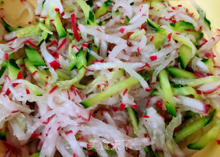 Cold Water Radish and Cucumber Shreds#凉菜# recipe