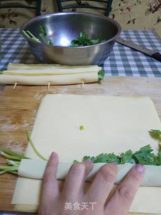 Dried Tofu and Vegetable Rolls with Sauce recipe