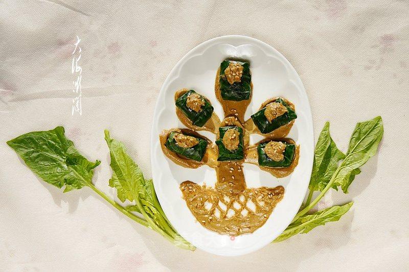 Spinach with Tahini Sauce recipe