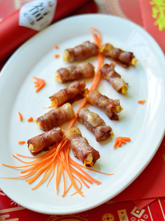 Firecrackers to Welcome The Spring Festival-cheese and Bacon Roll recipe