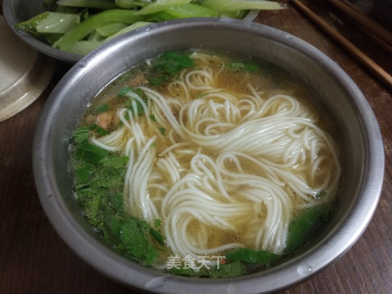 "quick Hand Lazy Meal" Clear Noodle Soup recipe