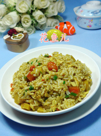 Fried Rice with Egg Potato Curry Paste recipe