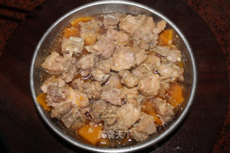Pumpkin Steamed Spare Ribs recipe