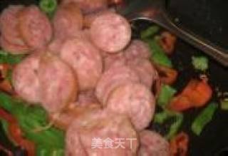 Delicious Spicy Stir-fried Sausage recipe