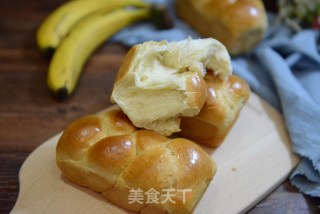 #四session Baking Contest is Love to Eat Festival#banana Braid Toast recipe