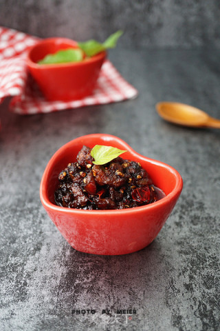 [shiitake Mushroom Sea Rice Meat Sauce] recipe