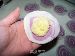 Purple Sweet Potato Custard Bun recipe