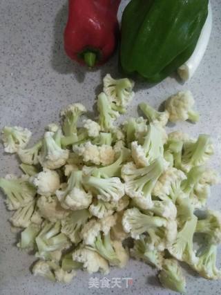 Double Pepper Stir-fried Cauliflower recipe