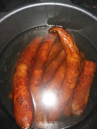 Stir-fried Sausage with Rice Cake recipe
