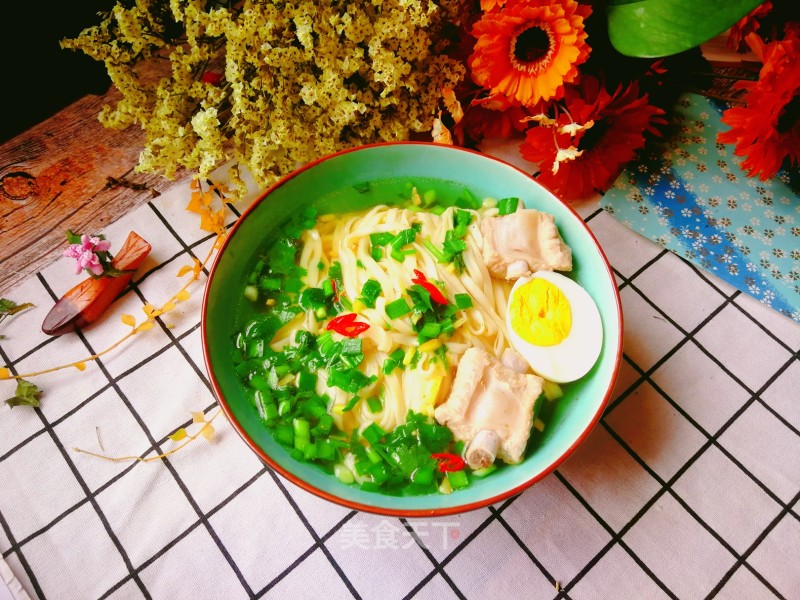 Pork Ribs Noodle Soup recipe