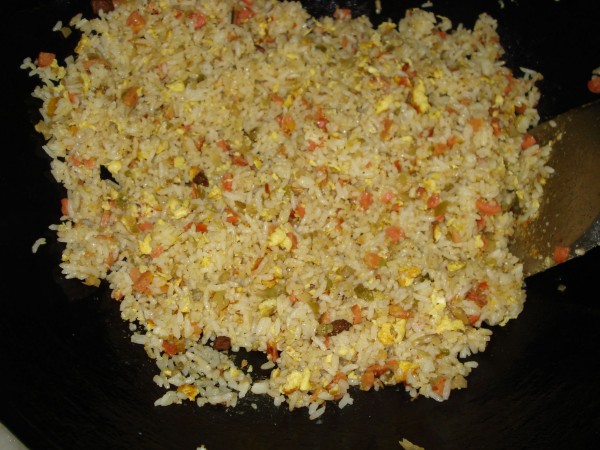 Curry Ham Sausage Fried Rice recipe