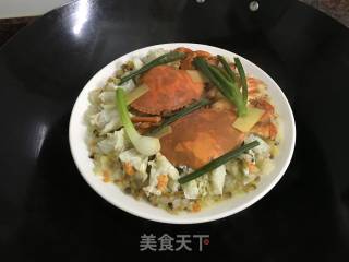 Steamed Blue Crab with Eight Treasure Rice recipe