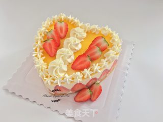 Eight-inch Heart-shaped Orange Cake recipe