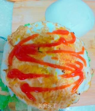 Steamed Bun Steak Egg Burger recipe