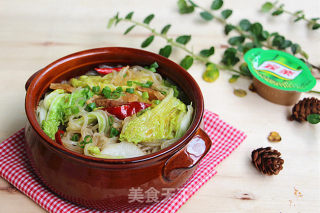 #trust之美#cabbage Stewed Vermicelli recipe