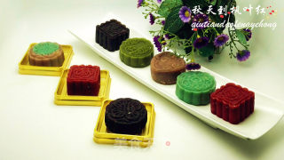 #新良第一节烤大赛# in The Name of Love-pure Natural Peach Mountain Skin Moon Cakes recipe