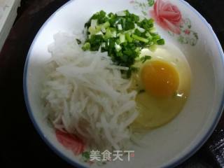 Heart-shaped Radish Pancakes recipe