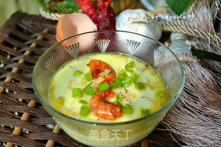 Nutritious Breakfast-【shrimp Skin Steamed Egg】 recipe