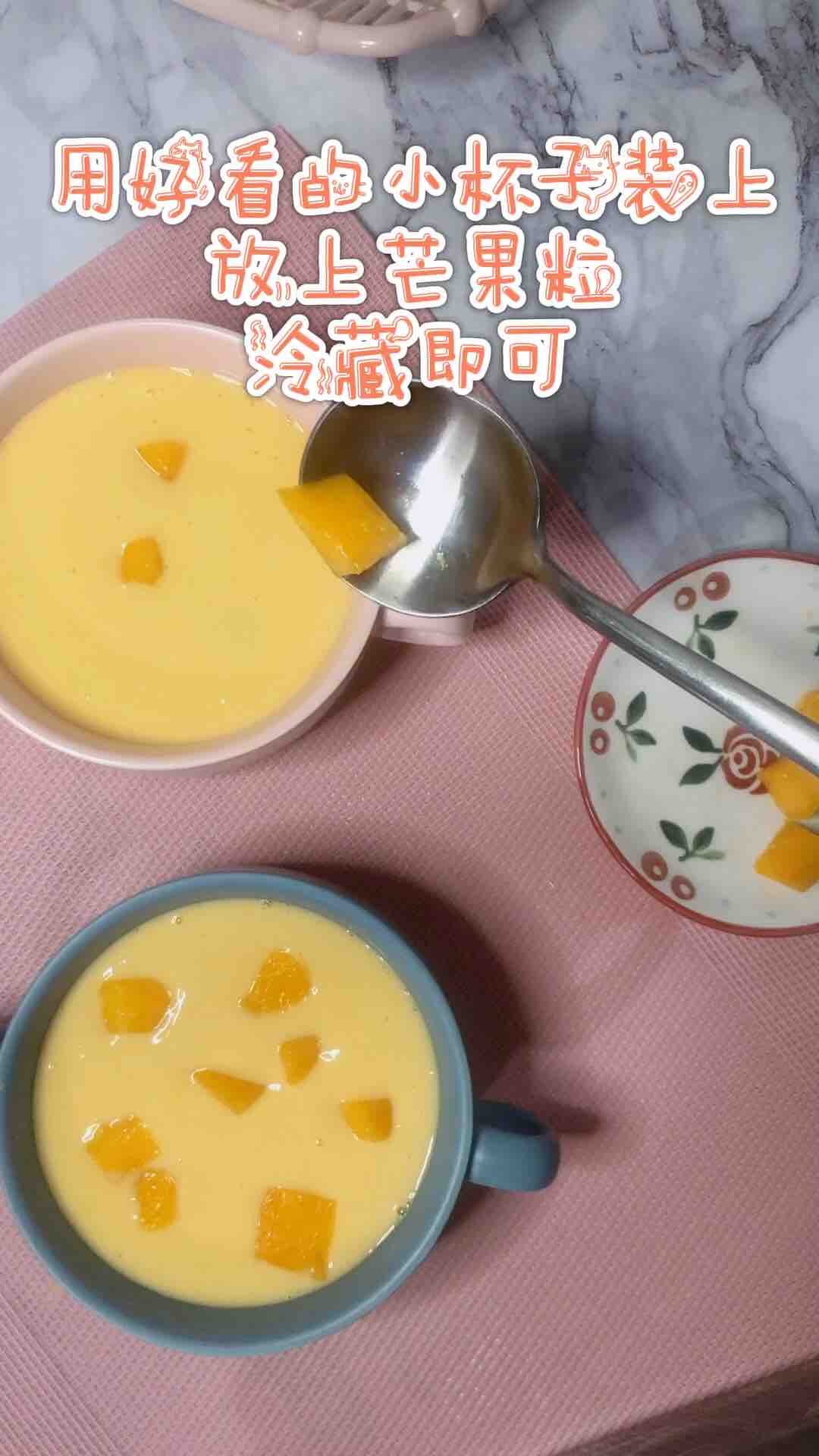 Mango Pudding Cup recipe