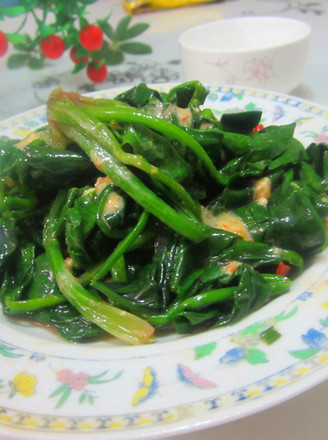 Fermented Bean Curd Mixed with Spinach recipe