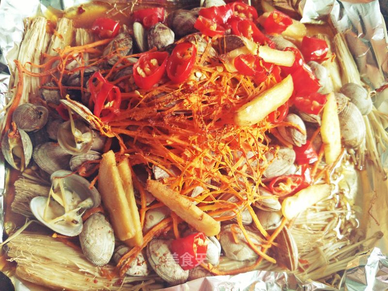 Enoki Mushroom Grilled Flower Beetle recipe