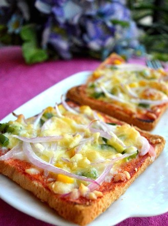 Seasonal Vegetable Toast Pizza recipe