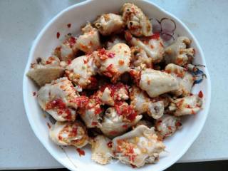 Steamed Chicken Wings with Chopped Pepper recipe