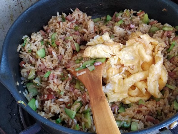 Sesame Egg Fried Rice recipe