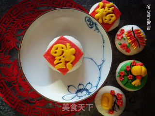 [tianjin] The Four Lucky Treasures of Creative Chinese White Pastry recipe