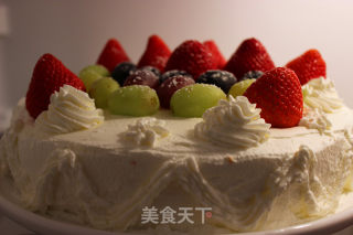 Fruit Cream Cake recipe