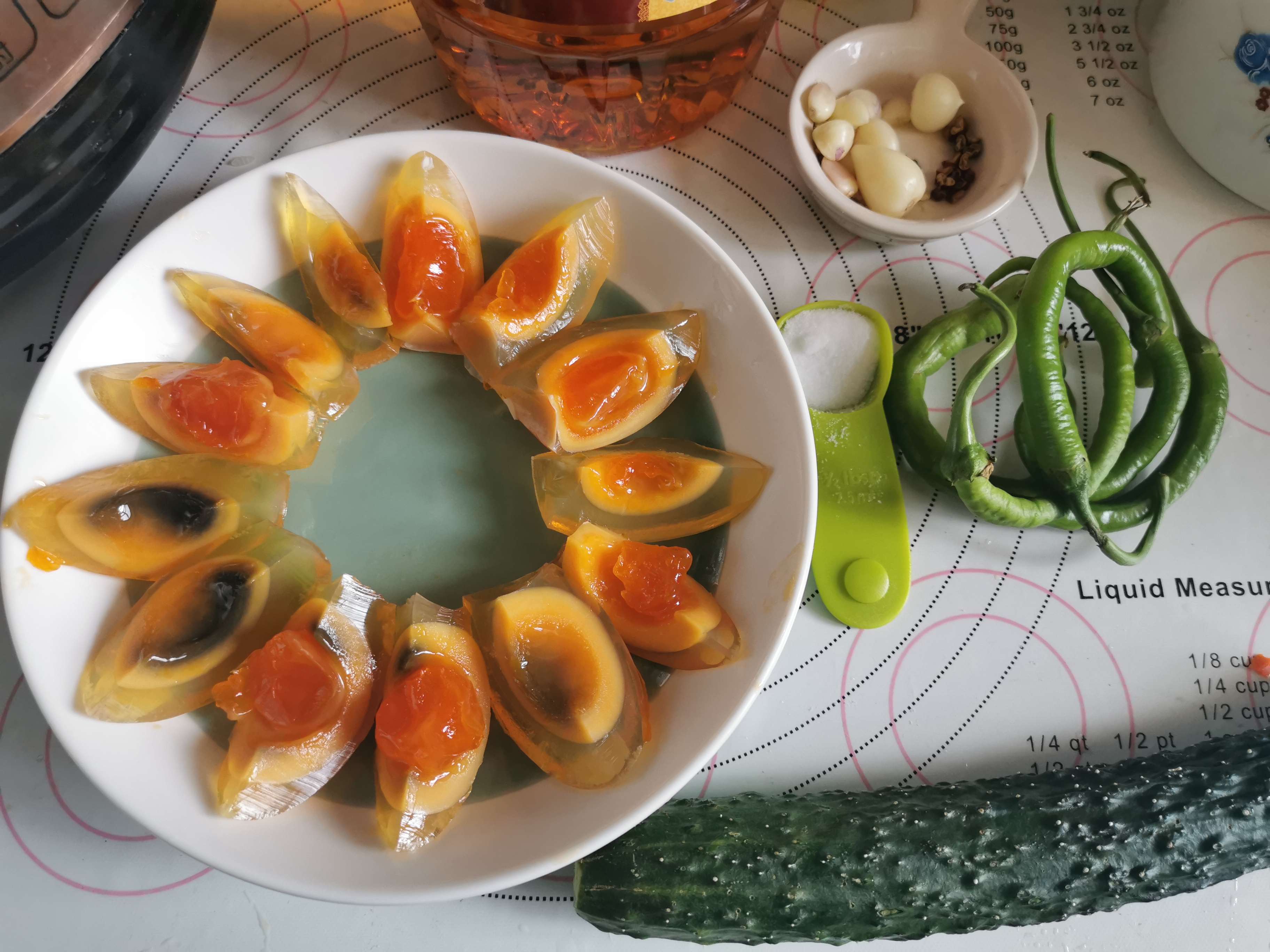 Preserved Egg with Cold Dressing recipe