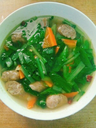 Beef Sausage and Chinese Cabbage Soup recipe