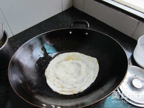 Vegetable Pancakes with Oil Residue recipe