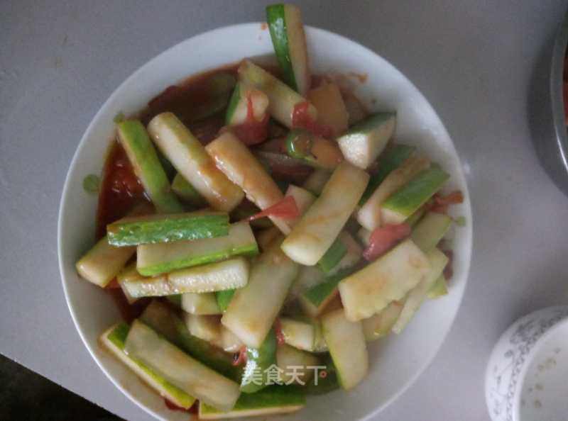 Hot and Sour Cucumber Strips recipe