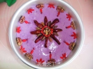 Fruit Purple Sweet Potato Cake recipe