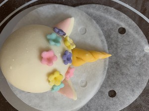 2 Cute Unicorn Cartoon Creative Milk-flavored Buns (hand-kneading Formula) recipe