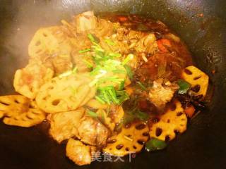 Braised Lotus Root with Pork Ribs Sauce recipe