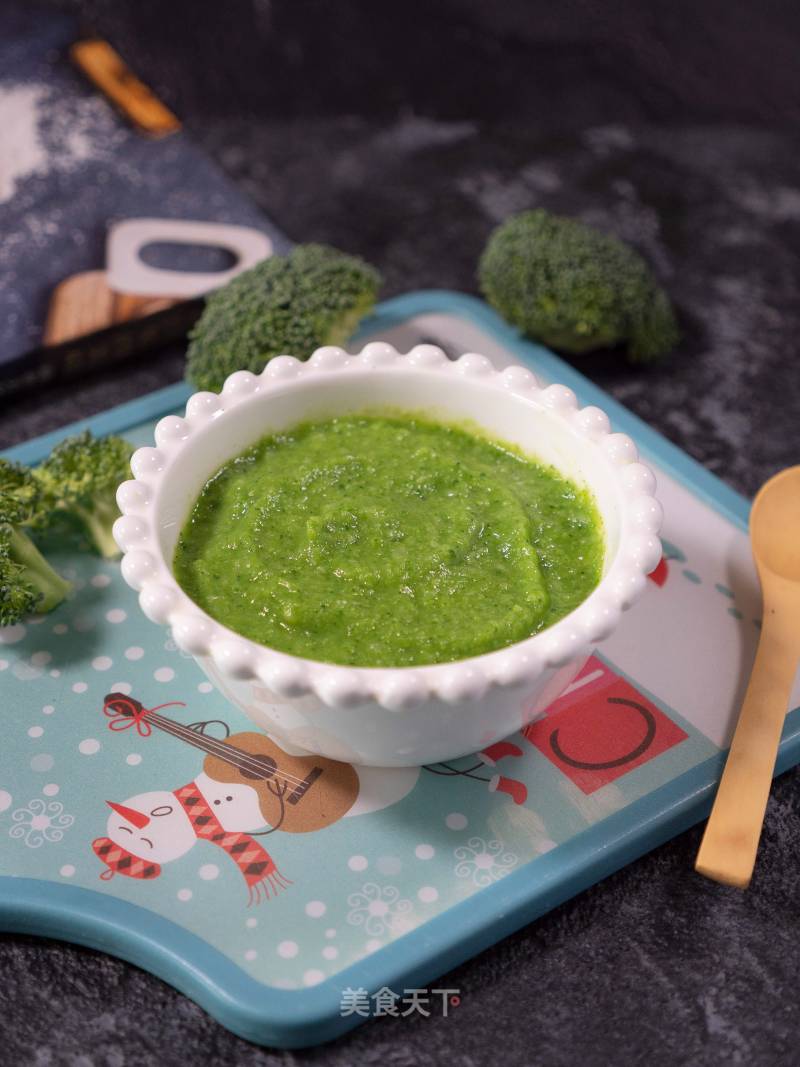 Baby Food Supplement with Nutritious Pureed Broccoli recipe