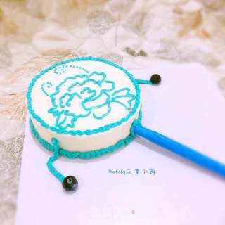 #柏翠大赛# [blue and White Porcelain Rattle] Hand-painted Mousse Cake recipe