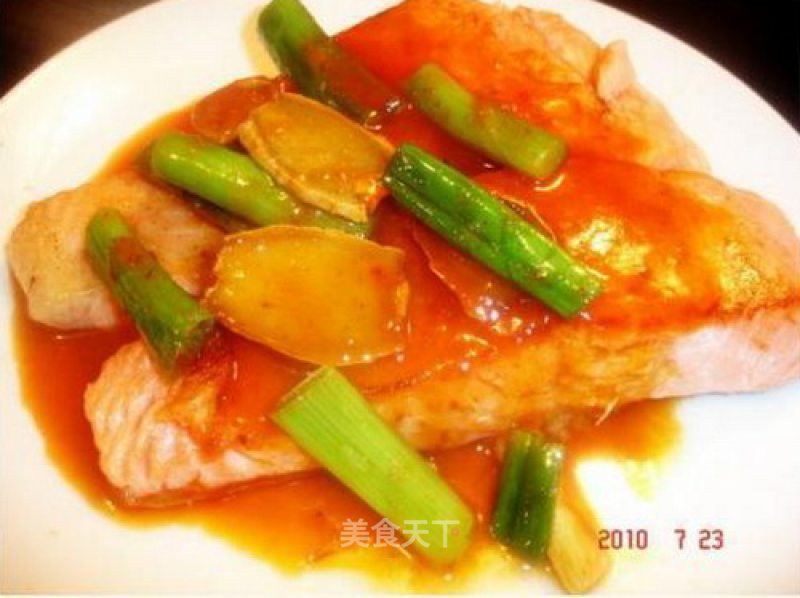 Maggi Salmon with Spicy Sauce recipe