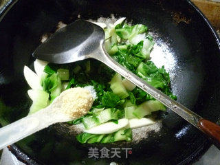 Stir-fried Junfold Vegetables with Rice White recipe