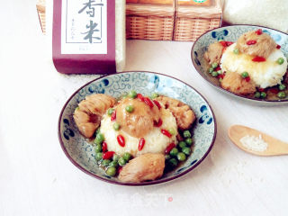 Hericium Mushroom Rice Topped recipe