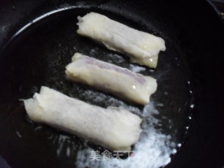 Purple Sweet Potato Spring Roll recipe