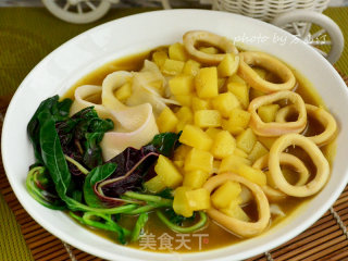 Curry Potato Squid Noodle recipe